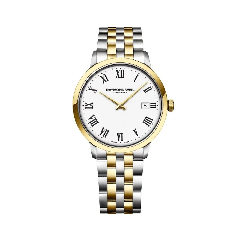 Toccata Classic Men's Two-tone White Dial Quartz Watch