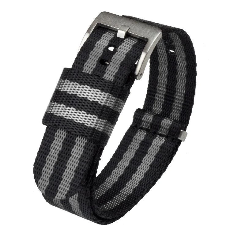 Black Grey James Bond NATO® style Watch Band