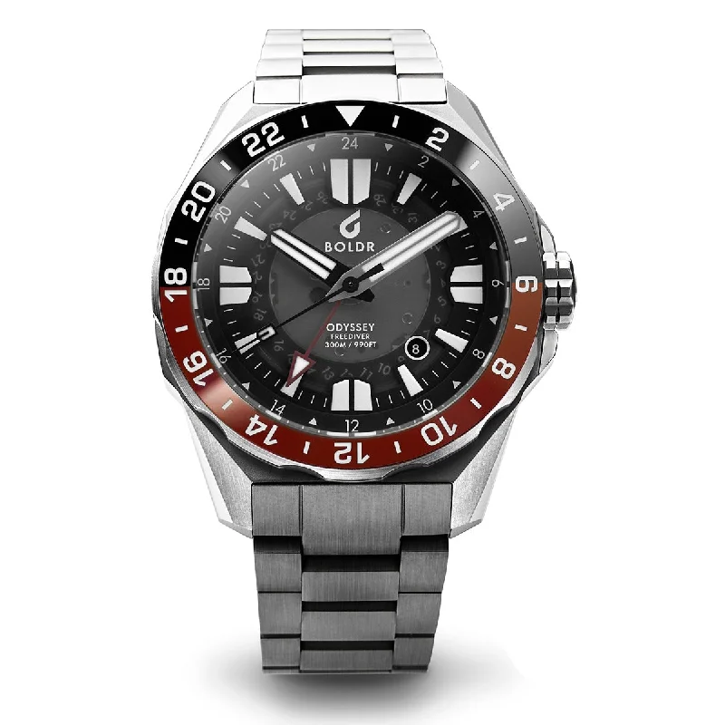 Boldr Odyssey Freediver GMT - Black / Red