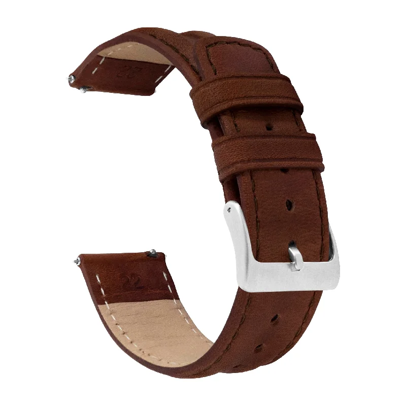 Chocolate Brown Classic Horween Leather Watch Band