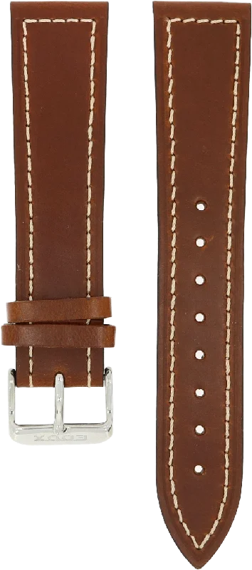 Edox Brown Leather Strap 23mm