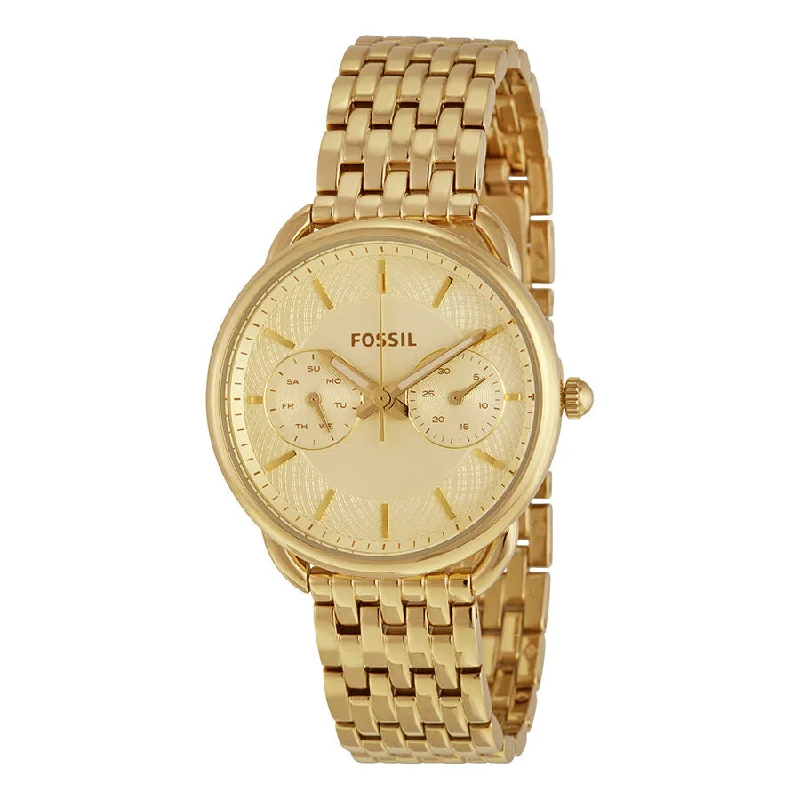 Fossil Tailor Multi-Function Gold Dial Ladies Watch ES3714