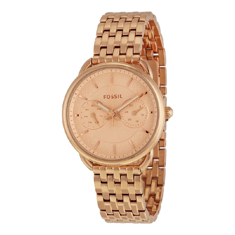 Fossil Tailor Multifunction Rose Dial Ladies Watch ES3713