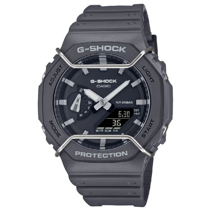 G-Shock 2100 Series Tone-on-Tone Analog/Digital - Gray, GA2100PTS-8A