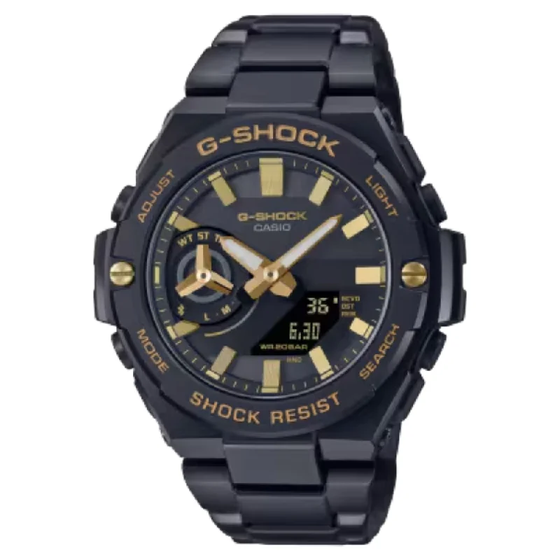 G-Shock G-Steel GST-B500 Series Watch - Black & Gold, GSTB500BD1A9