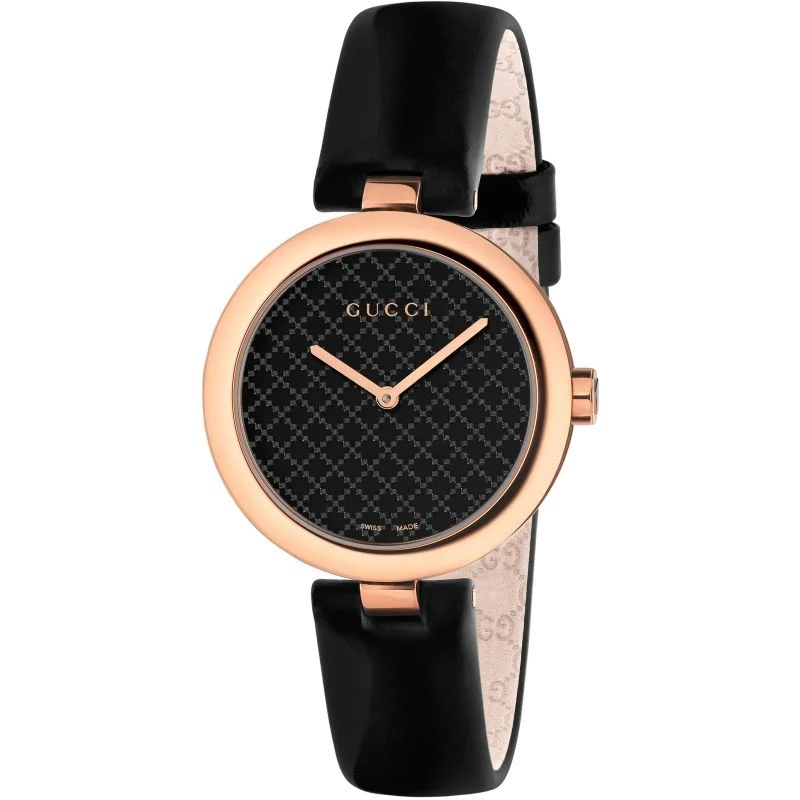 Gucci Black Diamantissima Ladies Watch