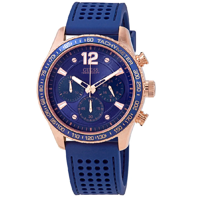 Guess Fleet Chronograph Blue Dial Men's Watch W0971G3