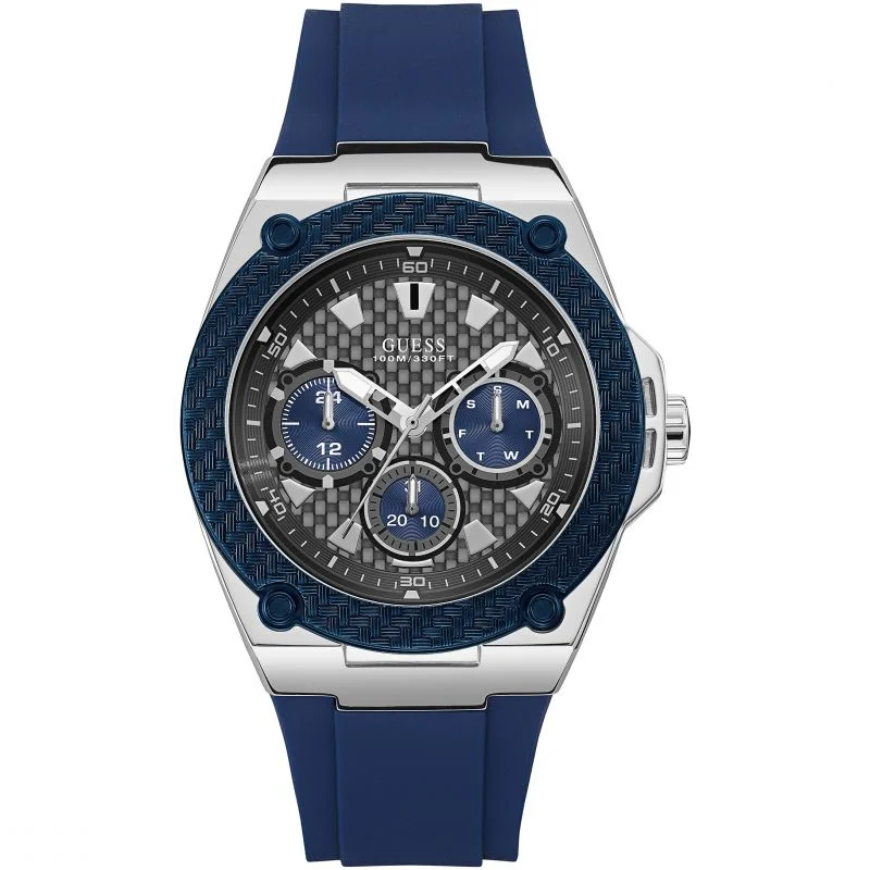 Guess Legacy Blue Dial Blue Silicone Men's Watch W1049G1