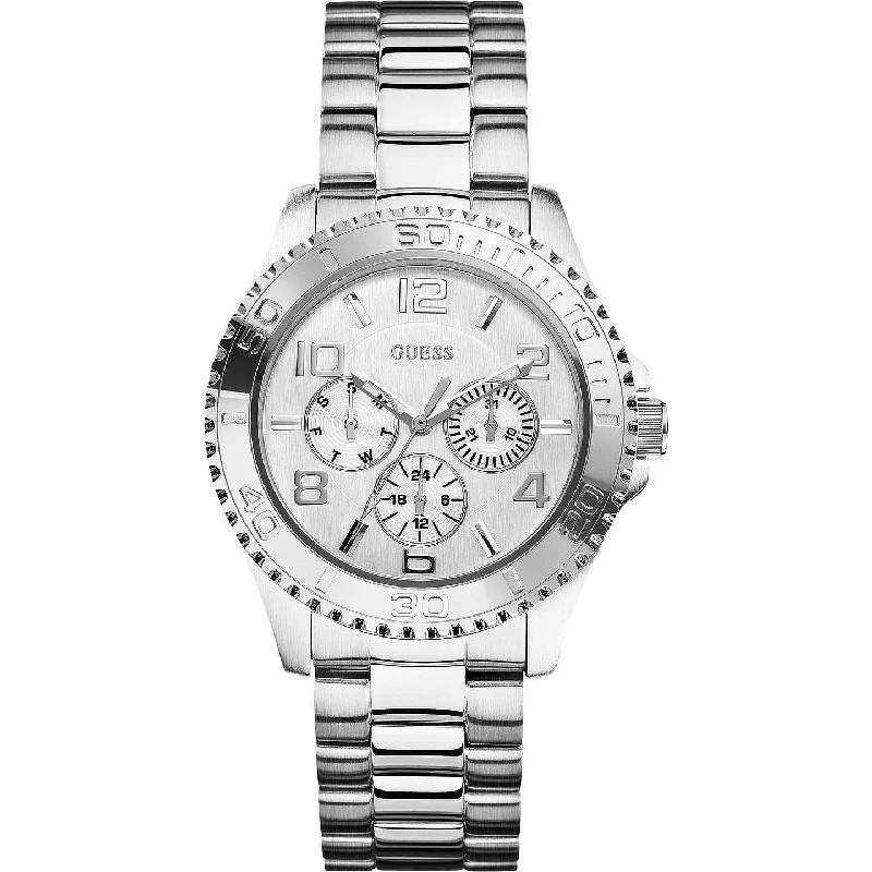 Guess Multi-Function Silver Dial Ladies Watch W0231L1