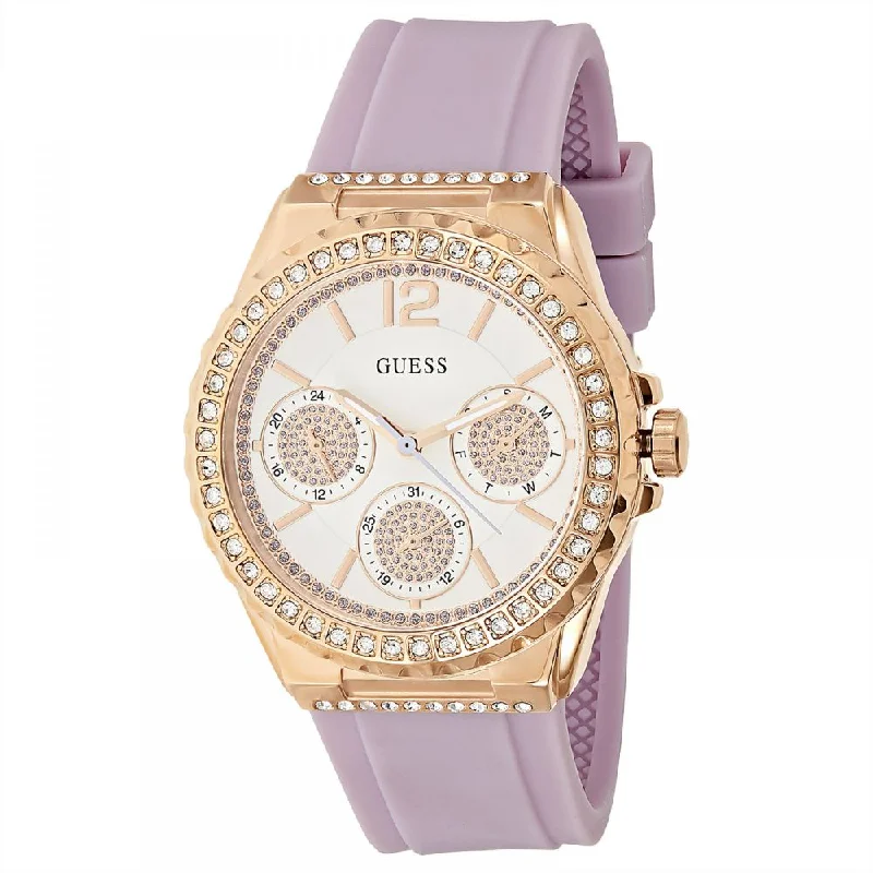 Guess Starlight Purple Silicon Strap Women's Watch W0846L6