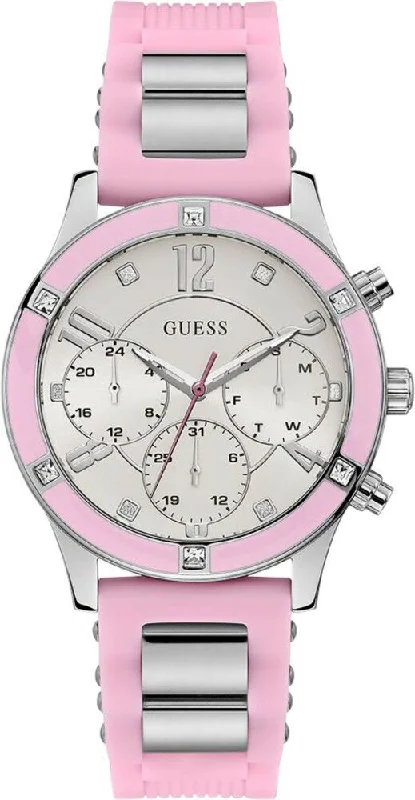 Guess Breeze Pink Silicone Band Women's Watch W1234L2