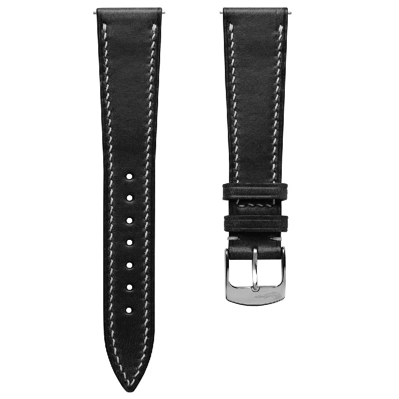 Genuine Horween Chromexcel® Watch Strap - Black