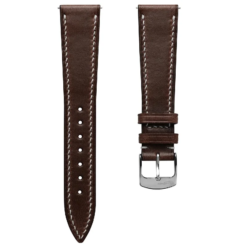 Genuine Horween Chromexcel® Watch Strap - Dark Brown