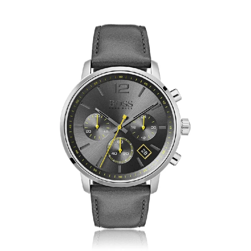 Hugo Boss Attitude Grey Dial Men's Watch 1513658