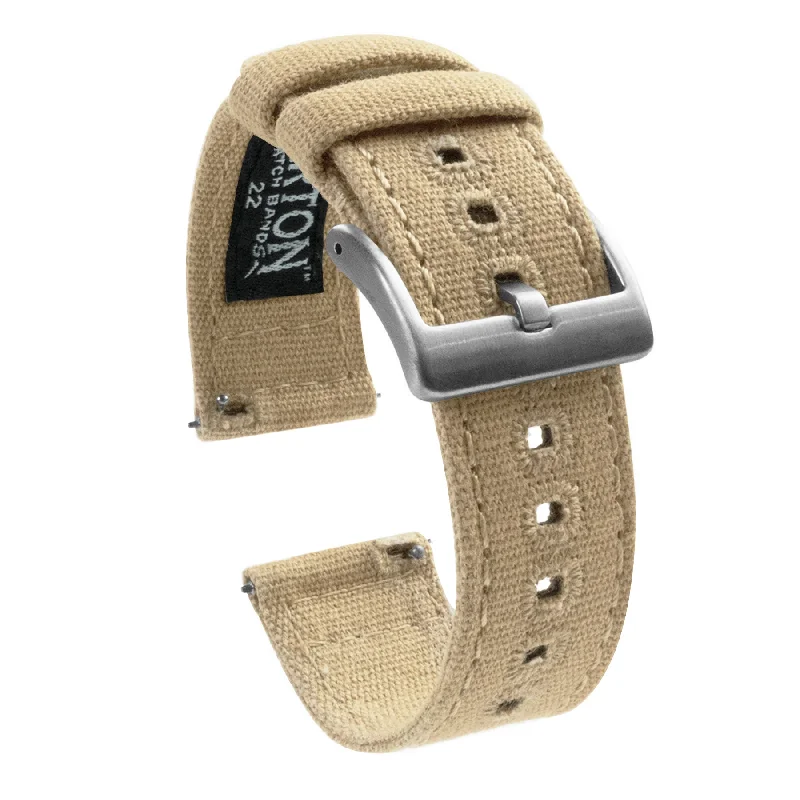 Khaki Crafted Canvas Watch Band (24mm SALE)