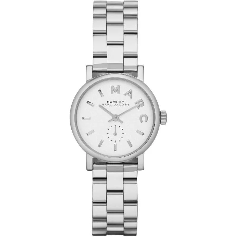 Marc Jacobs Baker White Pearlized Dial 28mm Ladies Watch MBM3246