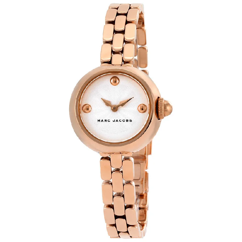 Marc Jacobs Courtney Silver Dial Ladies Rose Gold Watch MJ3458