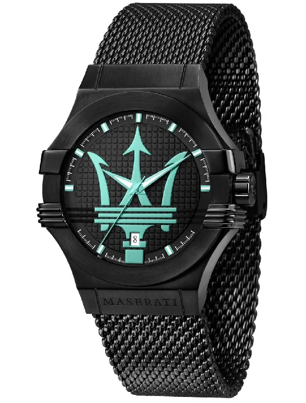 Maserati Potenza Aqua Edition Black Mesh Men's Watch R8853144002