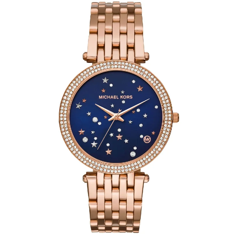 Michael Kors Rose Gold Darci Blue Dial Women's Watch MK3728