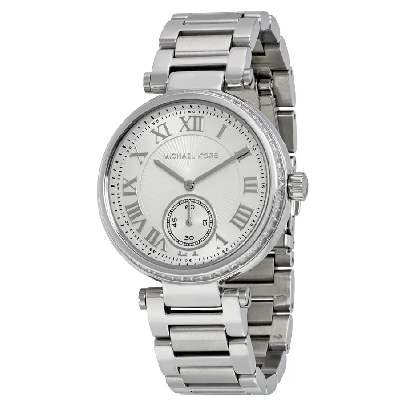 Michael Kors Skylar Silver Dial Stainless Steel Ladies Watch MK5866