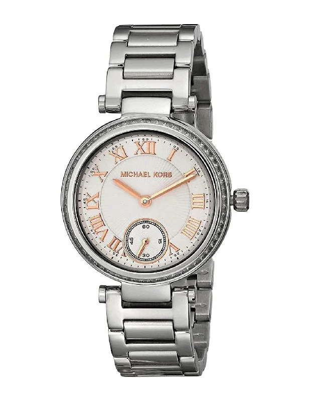 Michael Kors Skylar Silver Dial Stainless Steel Ladies Watch MK5970