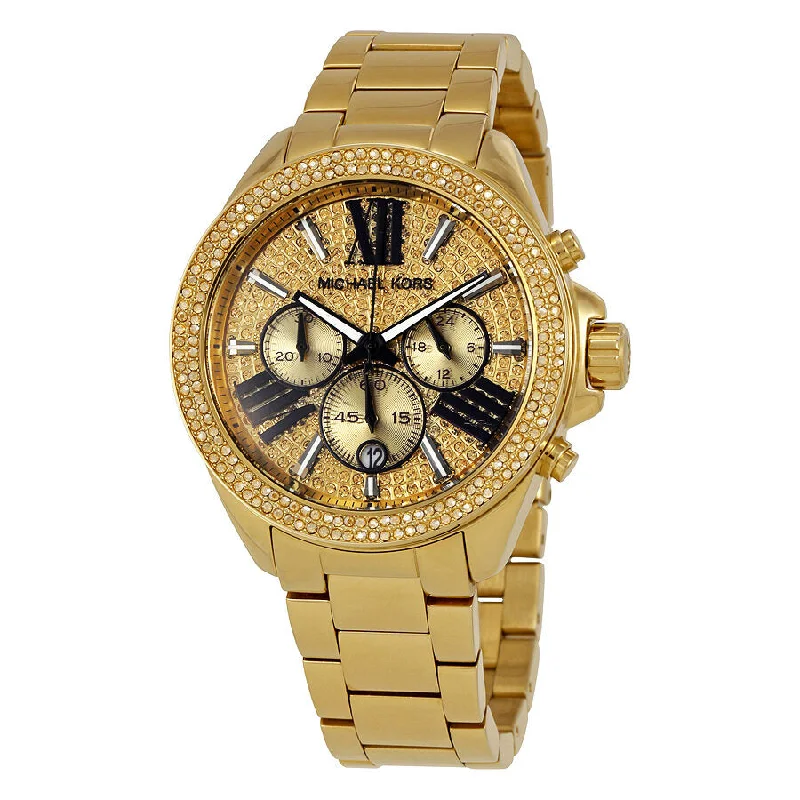 Michael Kors Wren Chronograph Crystal Pave Dial Ladies Watch MK6095