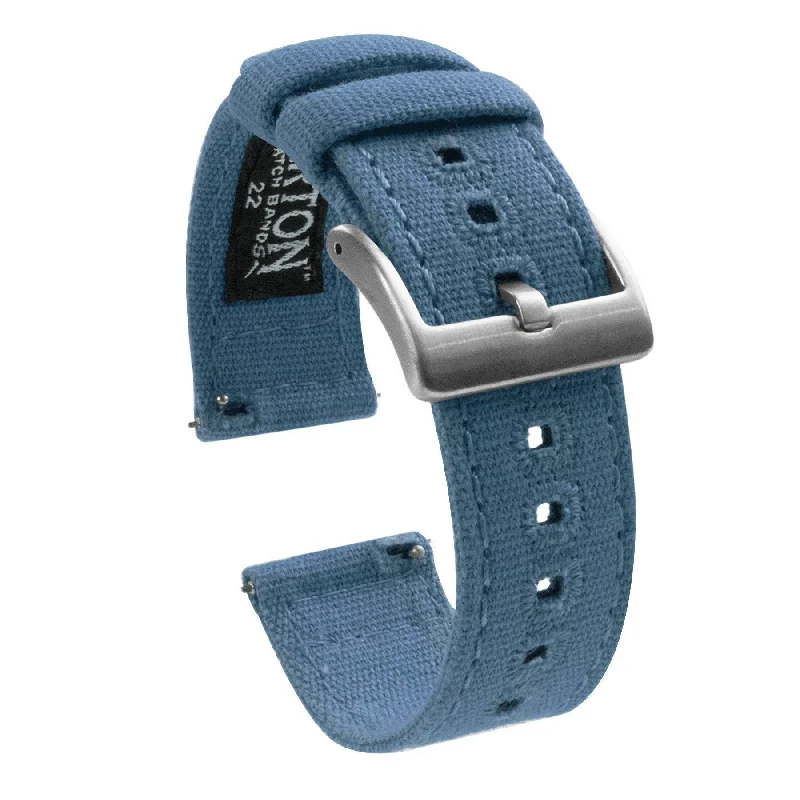 Nantucket Blue Premium Canvas Watch Band