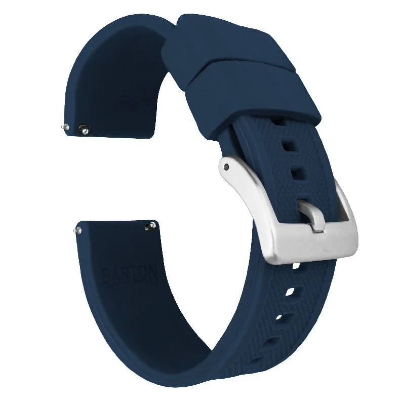 Navy Blue Elite Fkm Rubber Watch Band