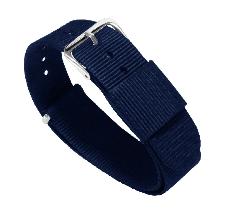 Navy Blue Nylon NATO® style Watch Band