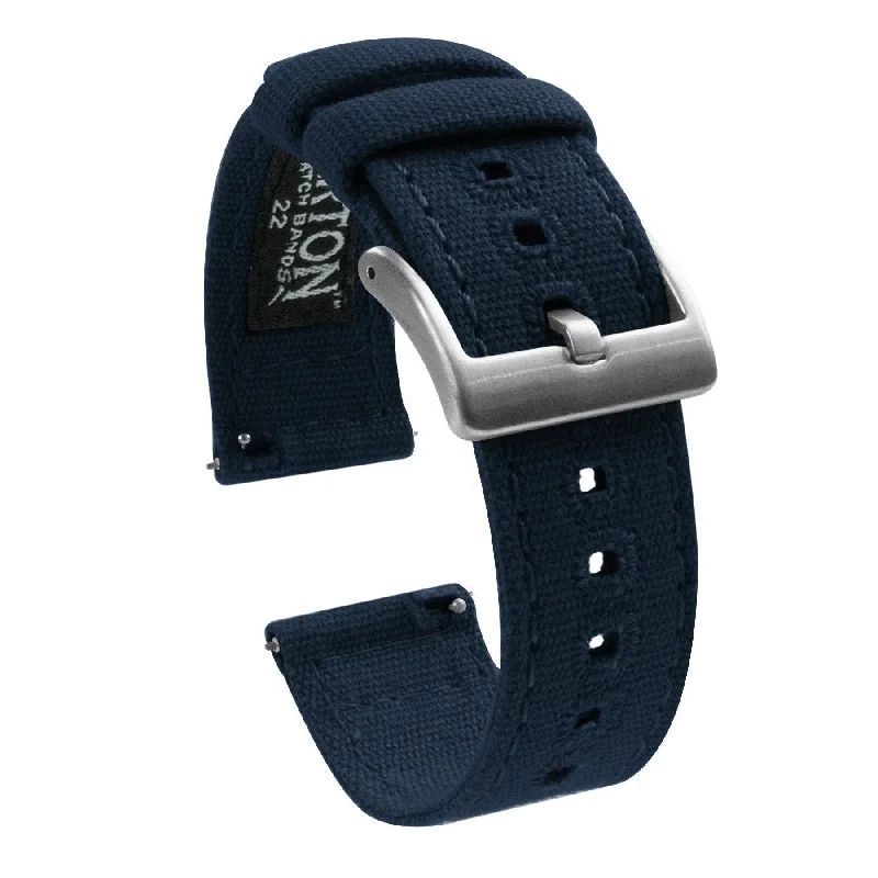 Navy Premium Canvas Watch Band (24mm SALE)