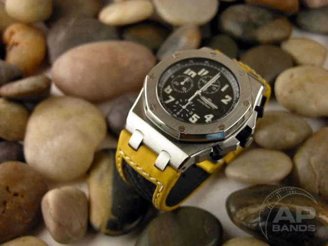 Prototipo Extreme Yellow Carbon Strap For Audemars Piguet Royal Oak Offshore