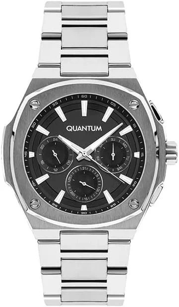 Quantum Quartz Movement Multi Function Display and Metal Strap Men's Watch ADG1032.350