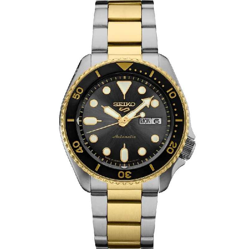 Seiko 5 Sport 38mm Automatic Two Tone, Gray Dial SRPK22