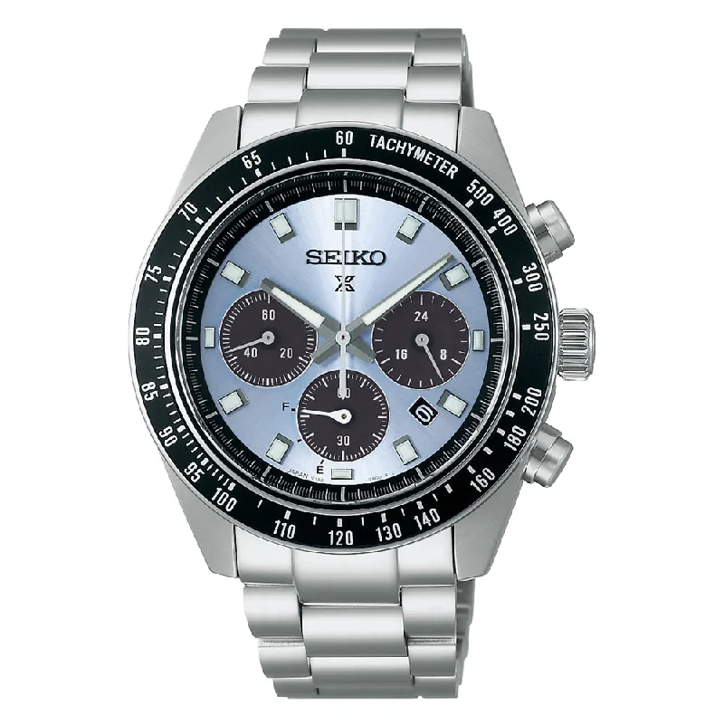 Seiko Prospex Speedtimer 41mm Solar Silver Dial, SSC935