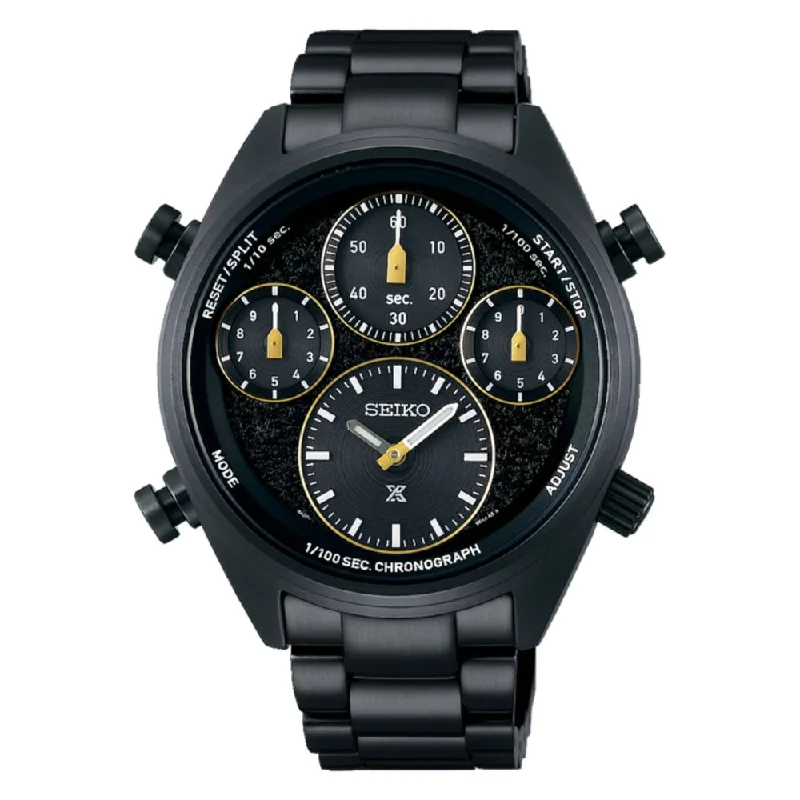 Seiko Prospex Speedtimer 42mm Solar Chronograph LE- Black Dial/Black Bracelet