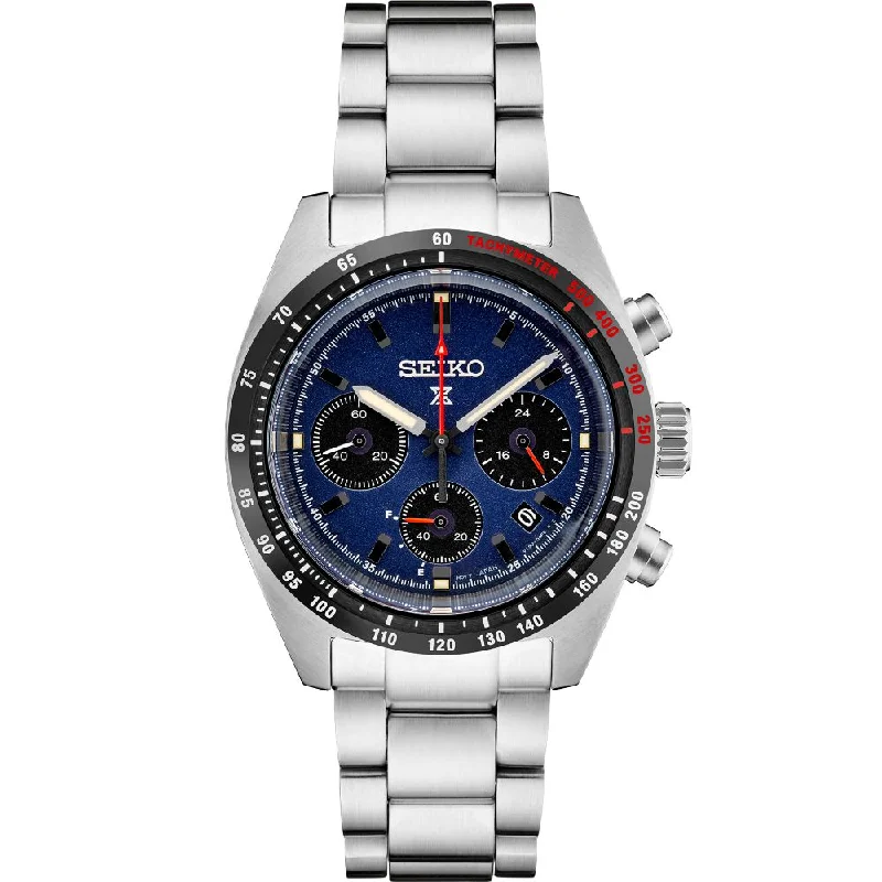 Seiko Prospex Speedtimer Solar Chronograph Blue Dial SSC815