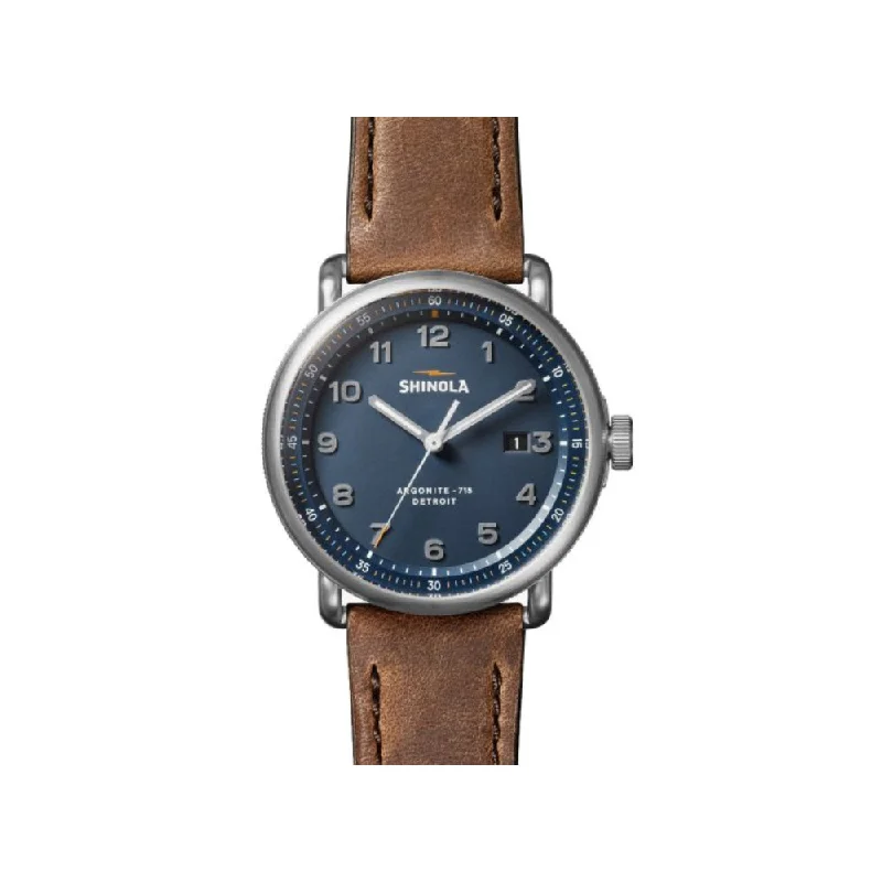 Shinola Canfield Model C56 43mm , Blue Dial