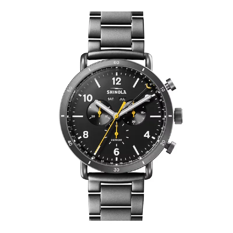 Shinola Canfield Sport 45mm Gunmetal - Black Dial