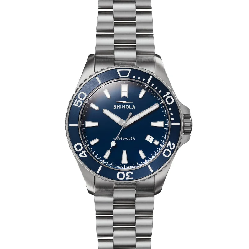 Shinola Lake Michigan Monster Automatic 43mm Blue/Steel