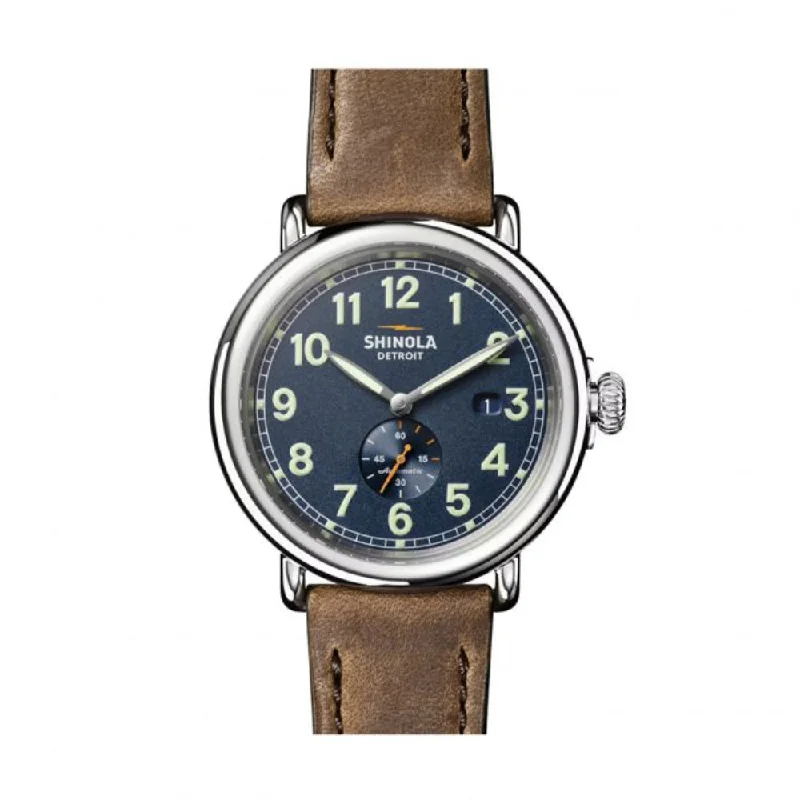 Midnight Blue Dial /  Tan Leather Strap