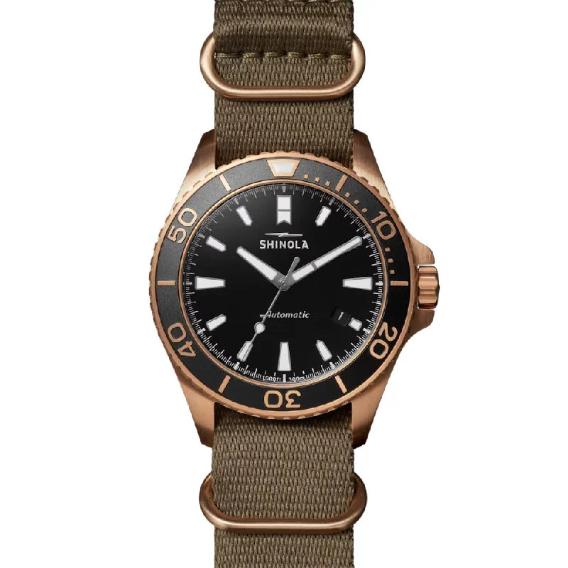 Shinola The Bronze Monster Automatic 43mm Gift Set