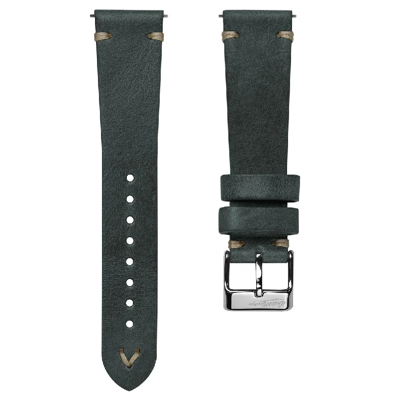 Simple Handmade Italian Leather Watch Strap - Reef