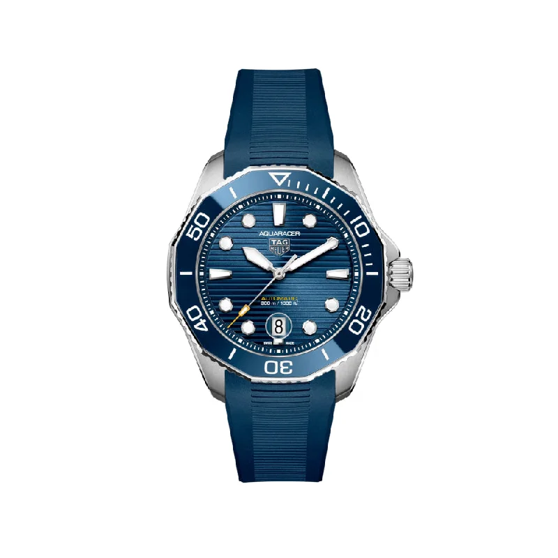 Tag Heuer Aquaracer Professional 300 GMT 43mm Steel/Blue Rubber