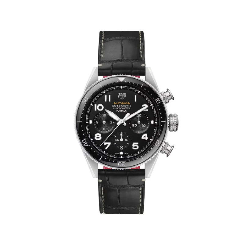 Tag Heuer Autavia 42mm Flyback Chronometer - Black