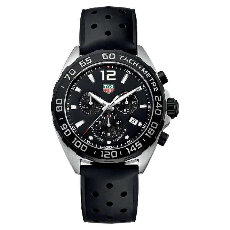 Tag Heuer Gents Formula 1 Chronograph 43mm Quartz - Black