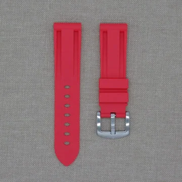 Tempomat - 22mm Red Rubber Strap