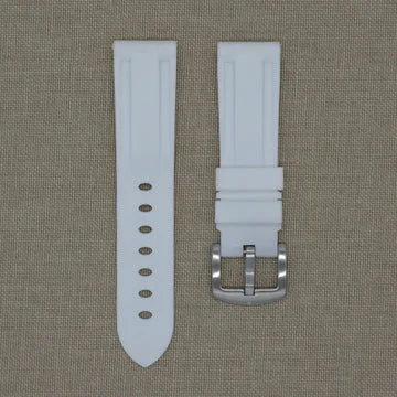 Tempomat - 22mm White Rubber Strap