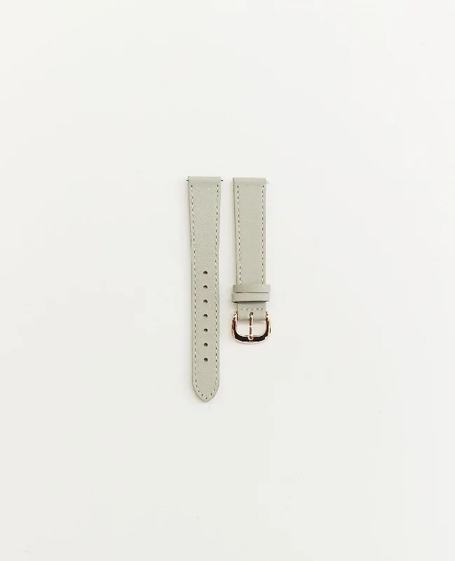 The 16mm Classic Strap: Grey / Rose Gold