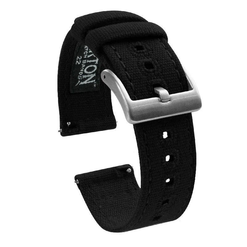 Withings Activite And Steel Hr Black Canvas Watch Band