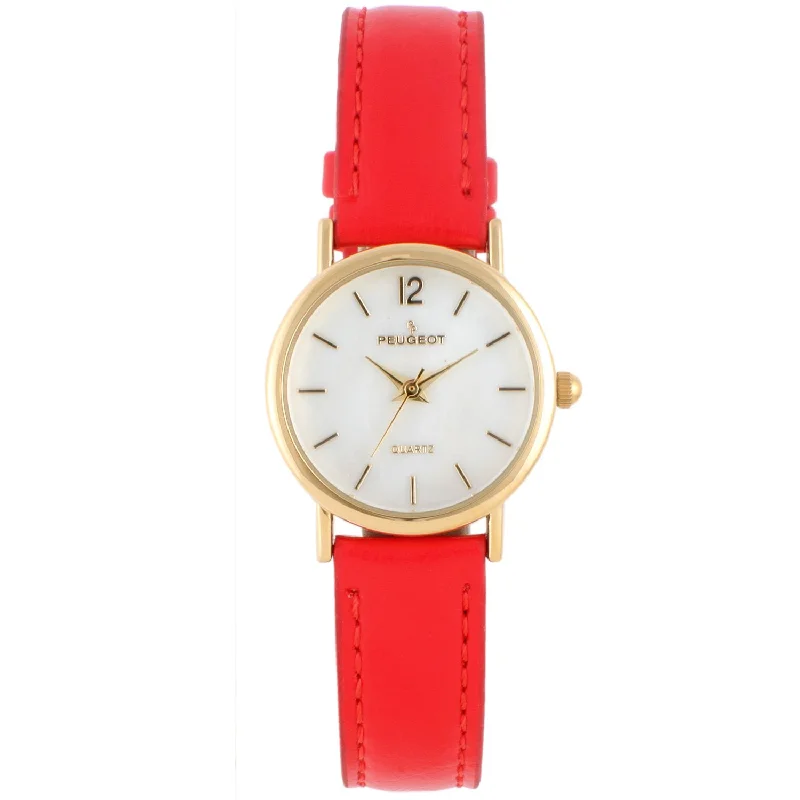 Women's Classic 24mm Red Watch With Easy to Read Numerals